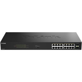 D-Link DGS-1018P/E Switch de 18 Puertos Gigabit con 16 Puertos PoE+ y 2 SFP